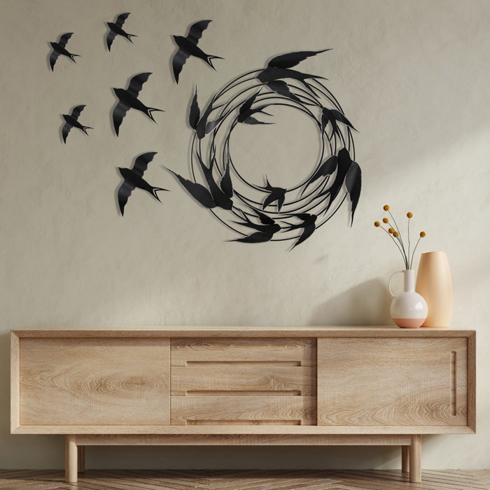 Wallity Migration - 2 Accesorio decorativo de metal multicolor